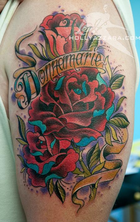 Holly Azzara - Traditional Red Roses Cover Up